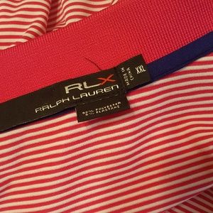 Ralph Lauren Red and White striped polo